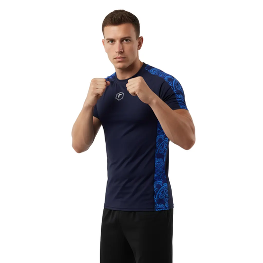 Boxing Compression Rash Guard | Ocean Surge Fighters Corner