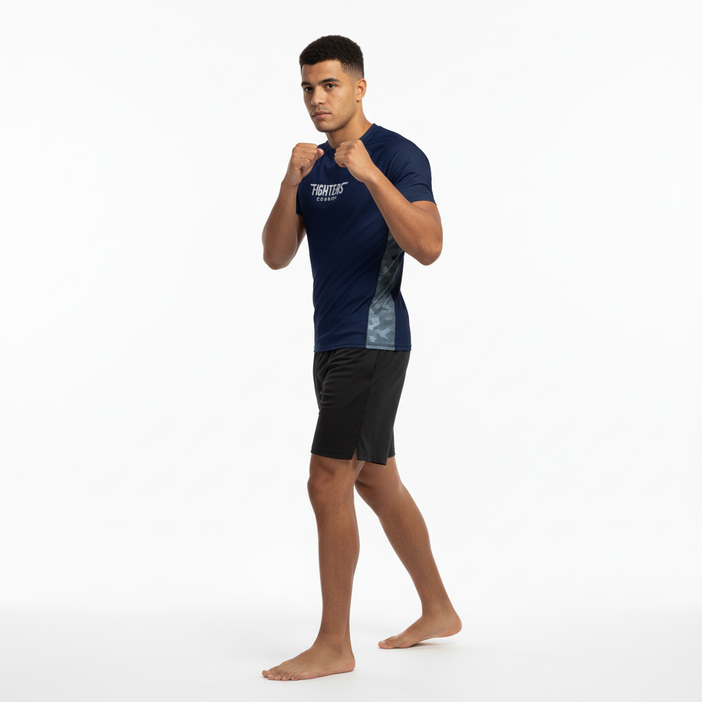 Boxing Boxing Compression Shirt Short Sleeves | Navy Phantom