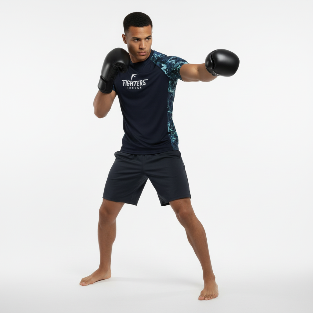 Boxing Compression Shirt Short Sleeves | Midnight Rush
