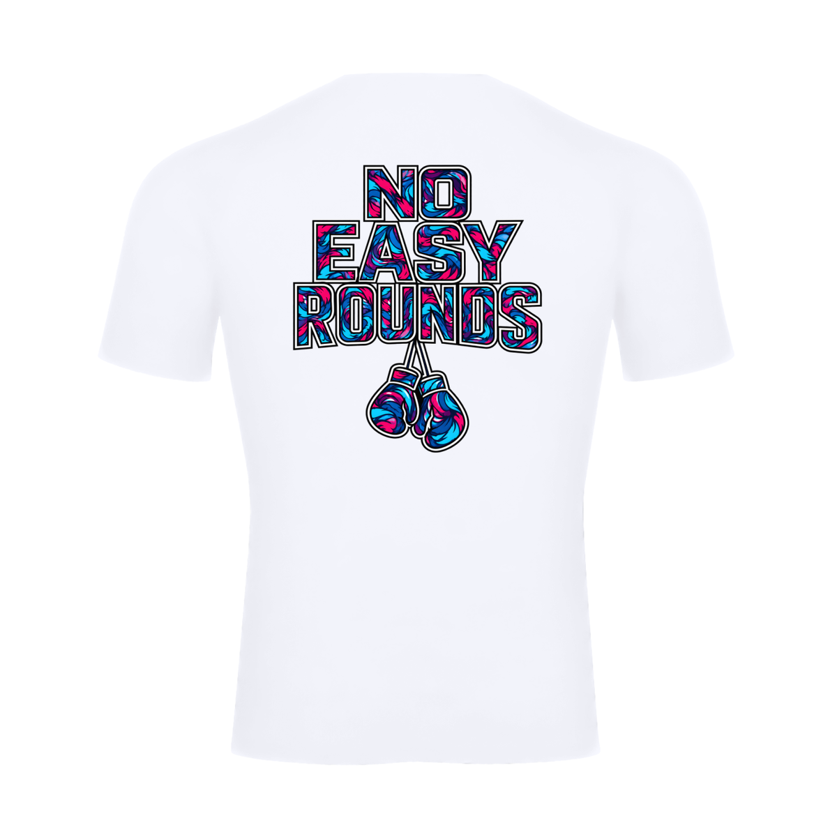 No Easy Rounds Boxing Compression Shirt | Skinny Fit