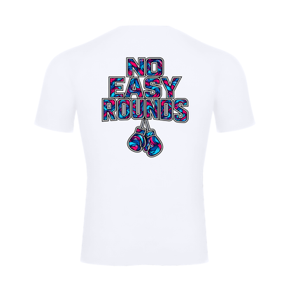 No Easy Rounds Boxing Compression Shirt | Skinny Fit