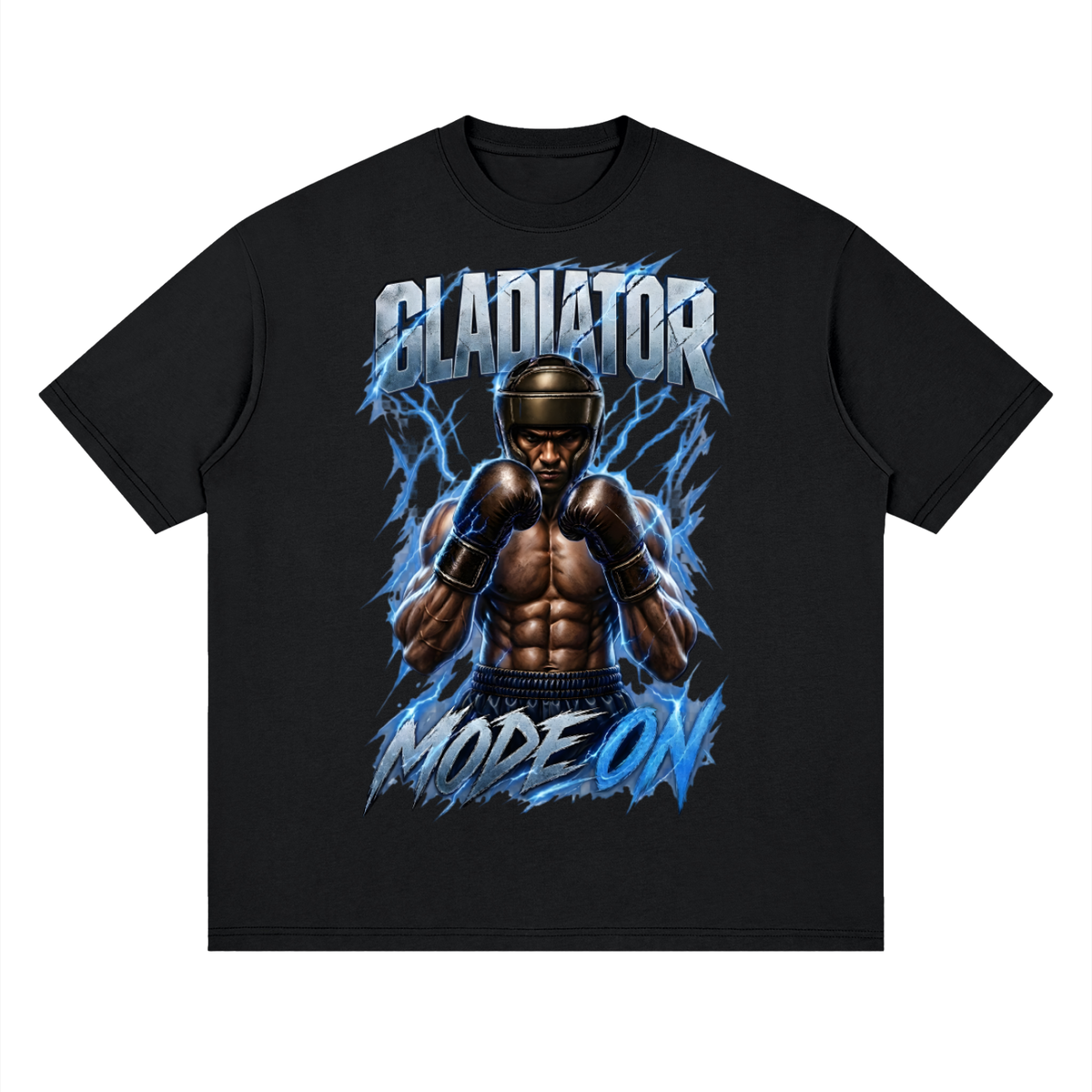 Gladiator Mode On Boxing T-Shirt | Loose Drop Shoulder Fit