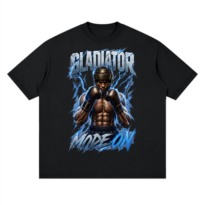 Gladiator Mode On Boxing T-Shirt | Loose Drop Shoulder Fit