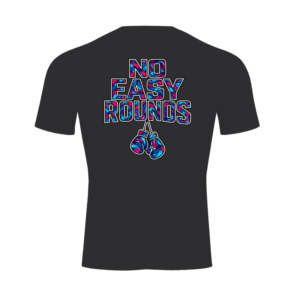 No Easy Rounds Boxing Compression Shirt | Skinny Fit