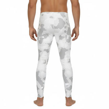 Men’s Boxing Compression Leggings | White Camo Fighters Corner
