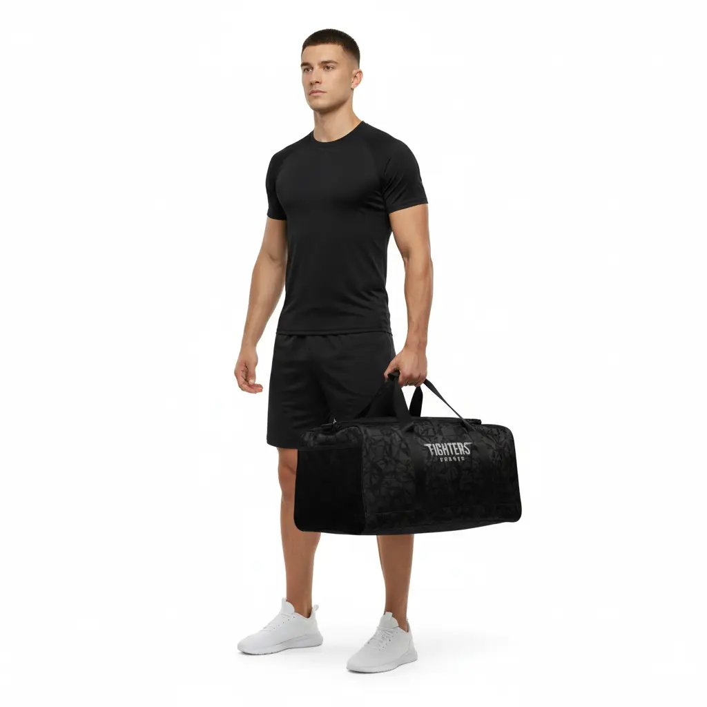 Fighters Corner black duffel bag handles hold