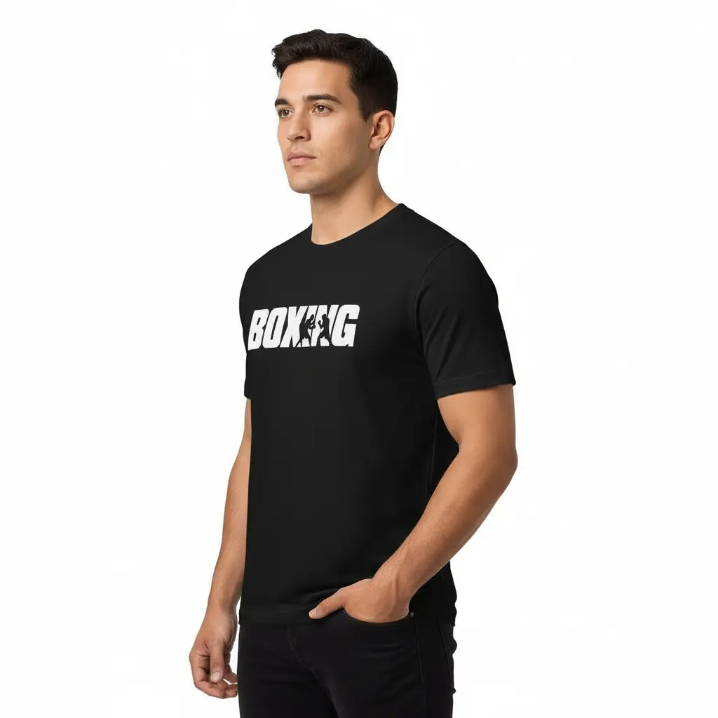 Boxing Fighter Silhouette Boxing T-shirt | Classic Unisex Fighters Corner