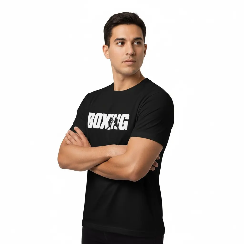 Boxing Fighter Silhouette Boxing T-shirt | Classic Unisex Fighters Corner