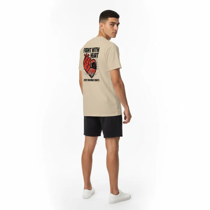 Fight with Heart Boxing T-shirt | Unisex Fit Crewneck Fighters Corner