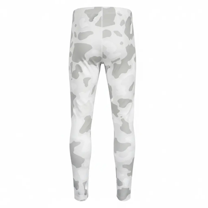 Fighters Corner white camouflage athletic leggings back view