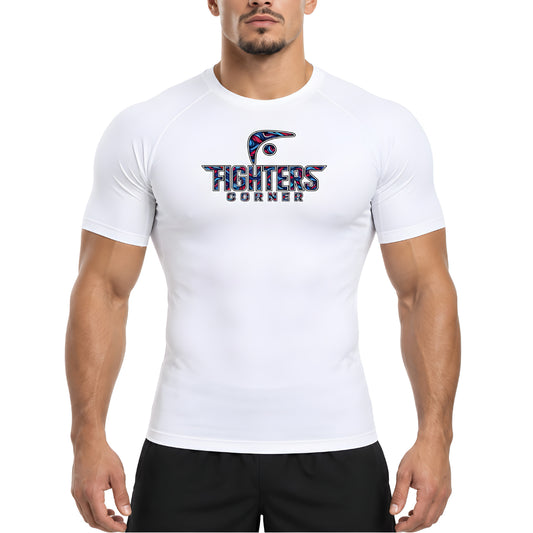 No Easy Rounds Boxing Compression Shirt | Skinny Fit