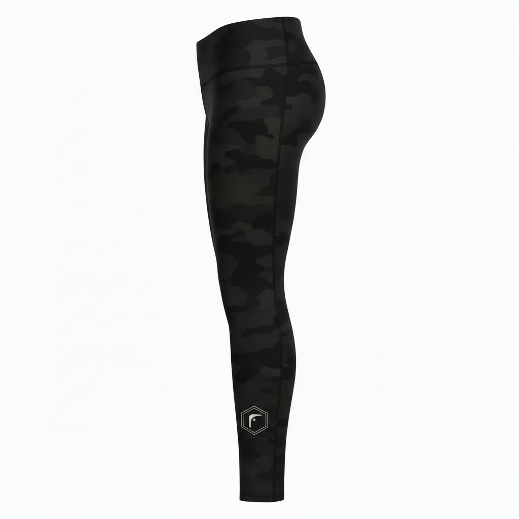 Men’s Boxing Compression Leggings | Shadow Strike Camo Fighters Corner