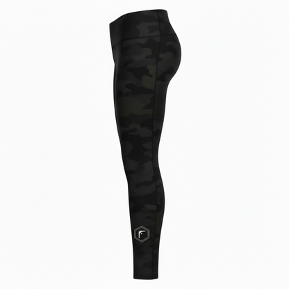 Men’s Boxing Compression Leggings | Shadow Strike Camo Fighters Corner