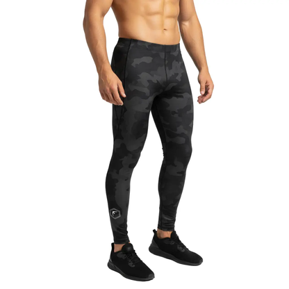 Men’s Boxing Compression Leggings | Shadow Strike Camo Fighters Corner