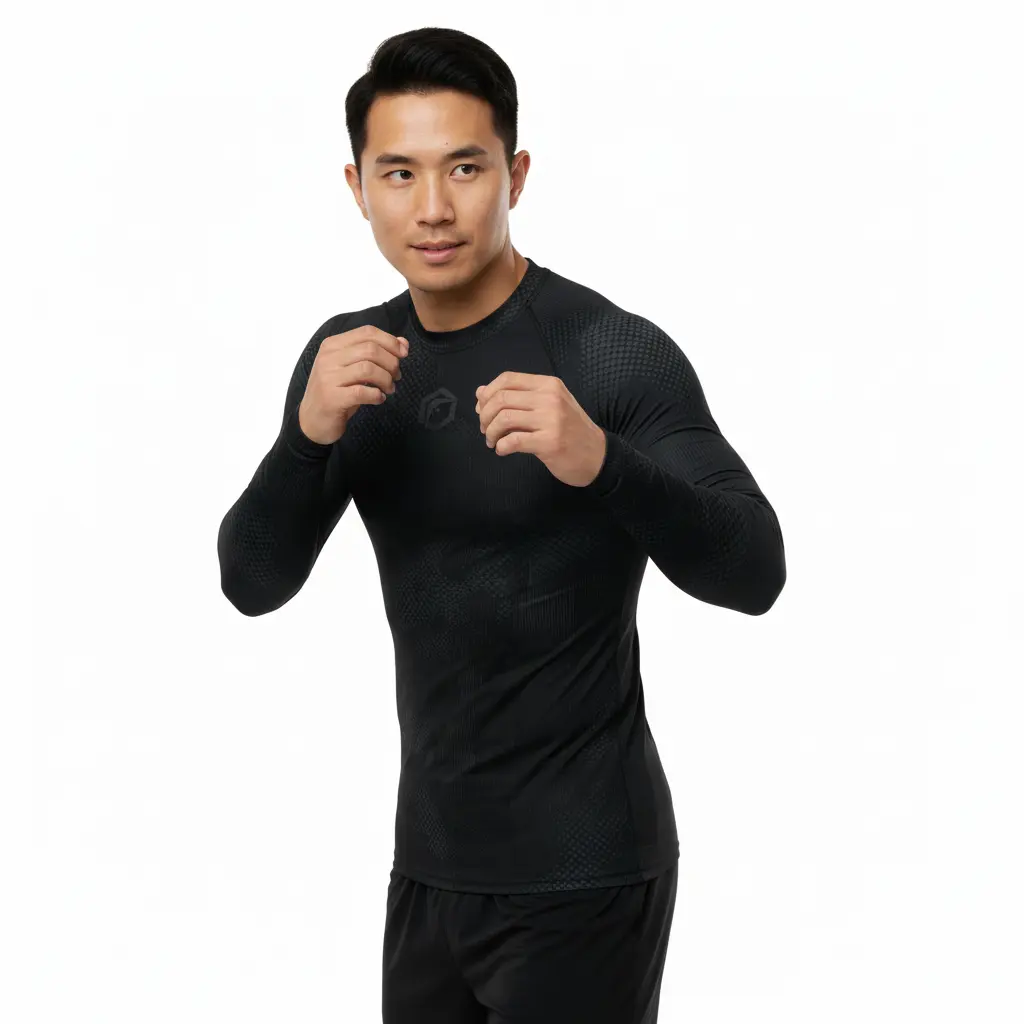 Long Sleeve Boxing Compression Tee | Shadowform Performance Fighters Corner