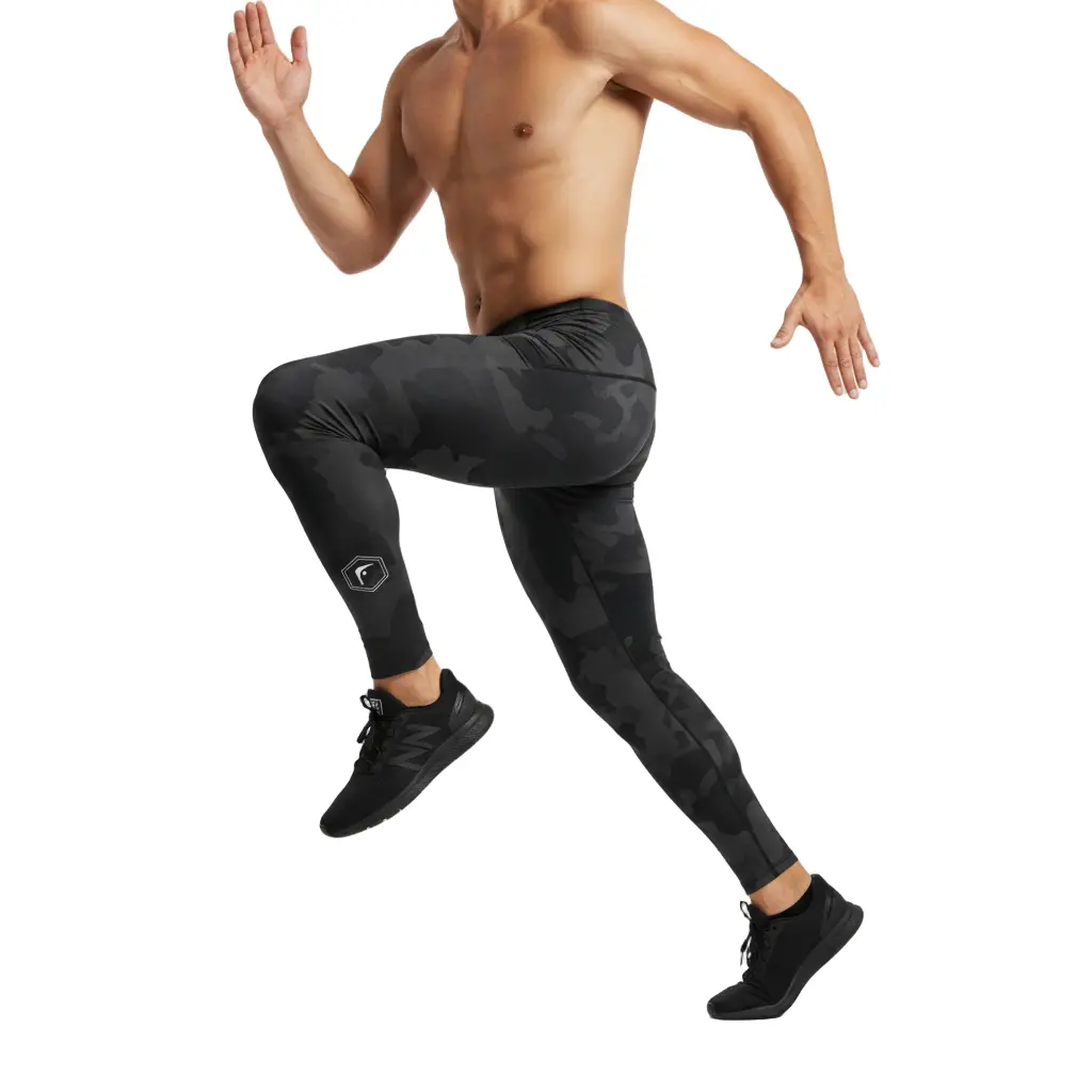 Men’s Boxing Compression Leggings | Shadow Strike Camo Fighters Corner