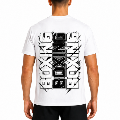 Fighters Corner Corner Strike Boxing T-Shirt — White back mockup, regular unisex fit