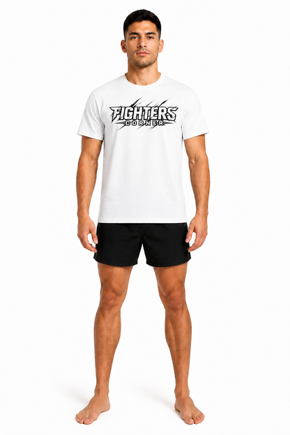 Fighters Corner Corner Strike Boxing T-Shirt — White front mockup, regular unisex fit