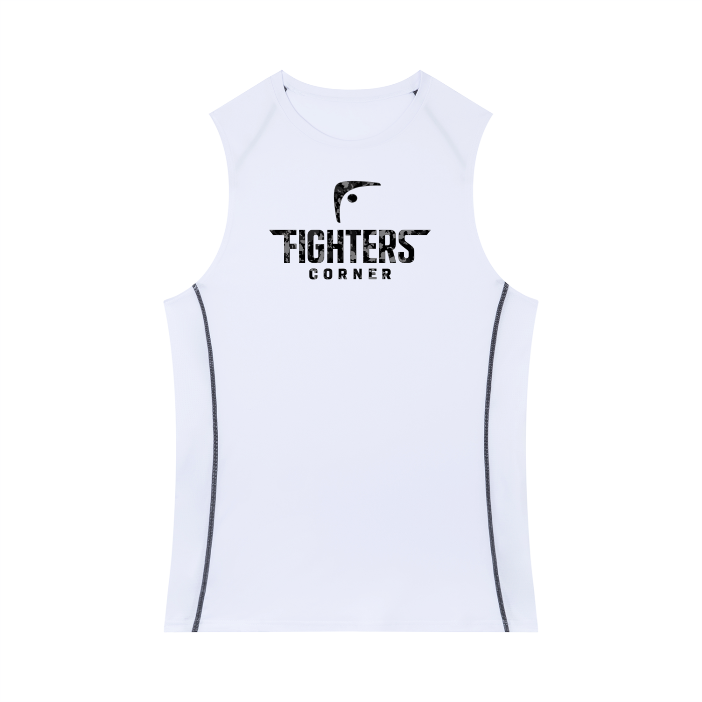 Fighters Corner Topstitch Tank – Men's Slim-Fit Performance