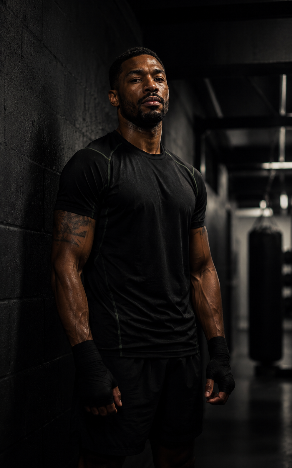 Fighters Corner athlete in a boxing gym, representing fighter identity